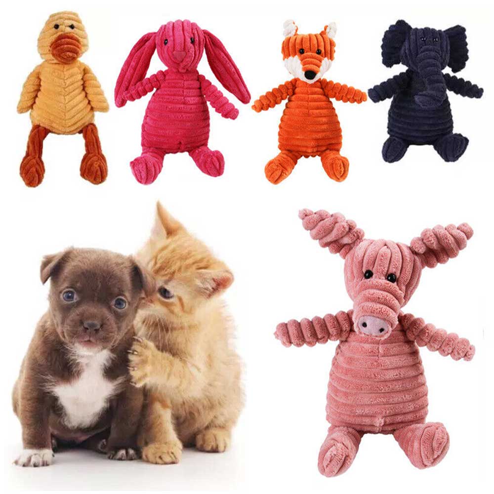 Puppy Teeth Toys Cute Pet Dog Chew Toy Squeaker Squeaky Soft Plush Play Sound - image 4