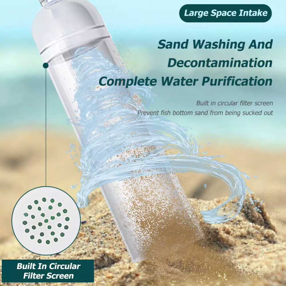 Aquarium Fish Tank Syphon Vacuum Cleaner Siphon Pump Water Changer Gravel Filter - image 7