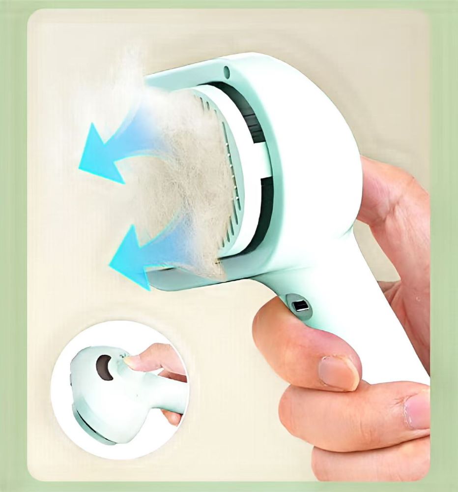 Pet Grooming Spray Brush – Anti-Shedding Pin Comb for Dogs & Cats - image 3