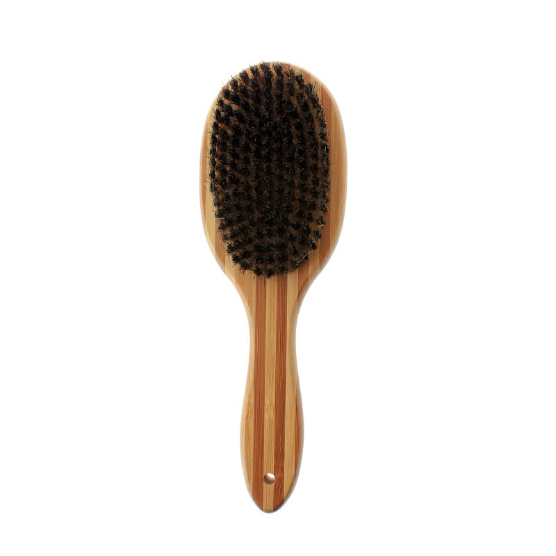 Double Sided Bamboo Dog Brush with Silicone Massager for Dog Grooming - image 2