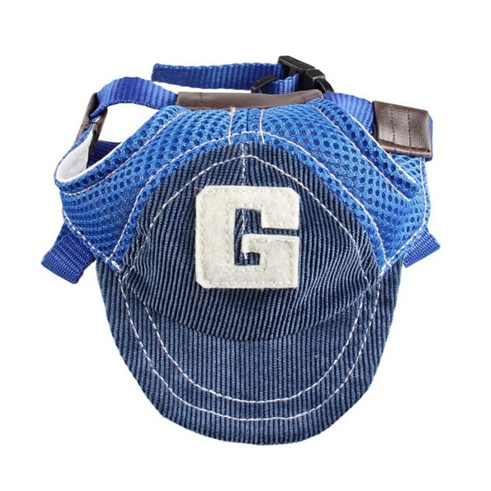 Dog Hat Pet Baseball Cap Puppy Cat Beach Outdoor Sport Visor Cap w/ Ear Holes - image 1