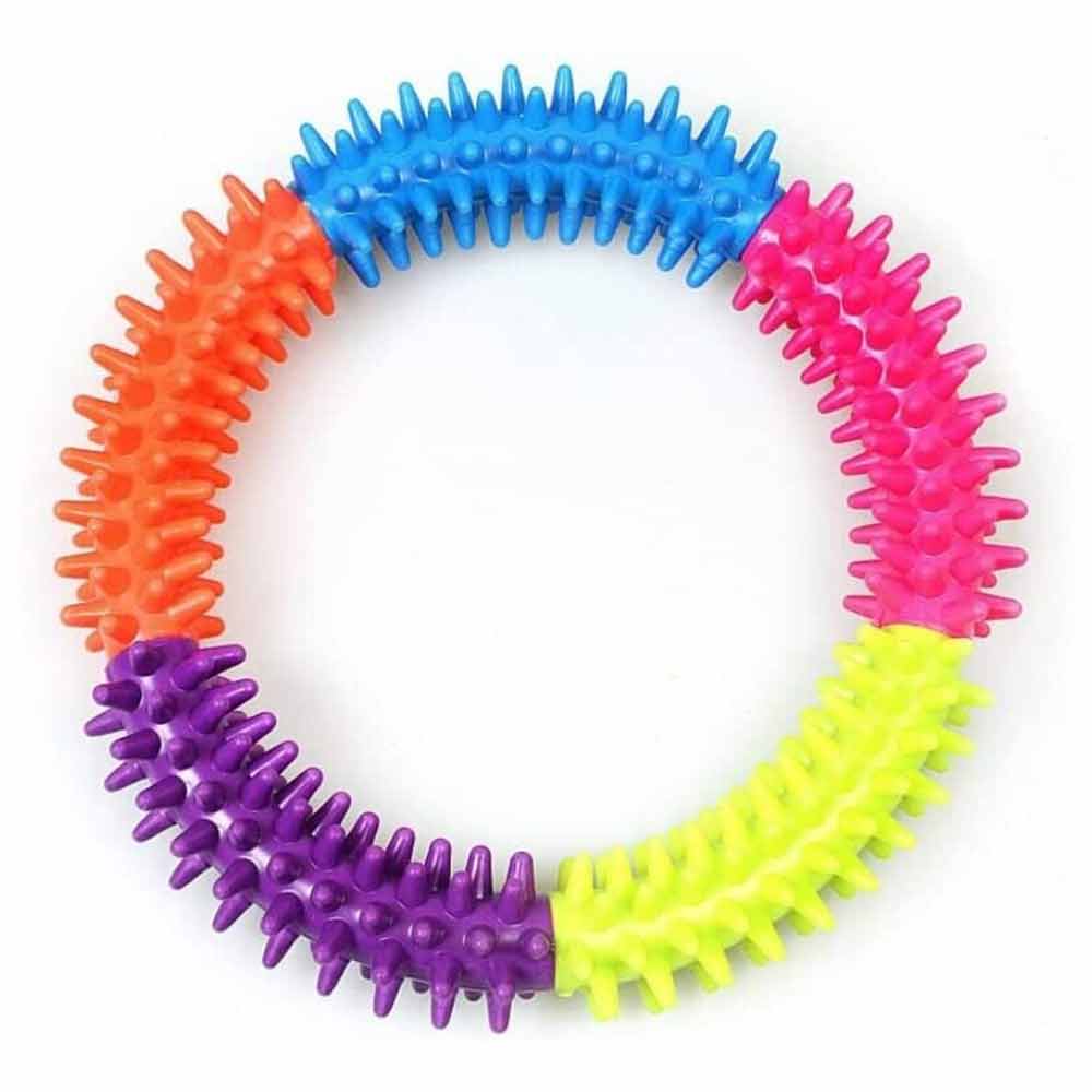 Puppy Dog Play and Training Chew Toy Dog Biting and Chew Ring Dog Dental Toy - image 2
