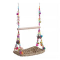 Parrot Hammock Swing Toy with Colourful Chain Double Swing for Bird Cage Play - image 1