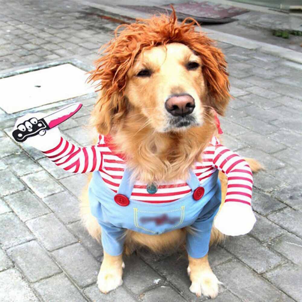 3-Piece Halloween Pets Costume Movie Pet Creative Funny Dog Pet Clothes for Dogs - image 2