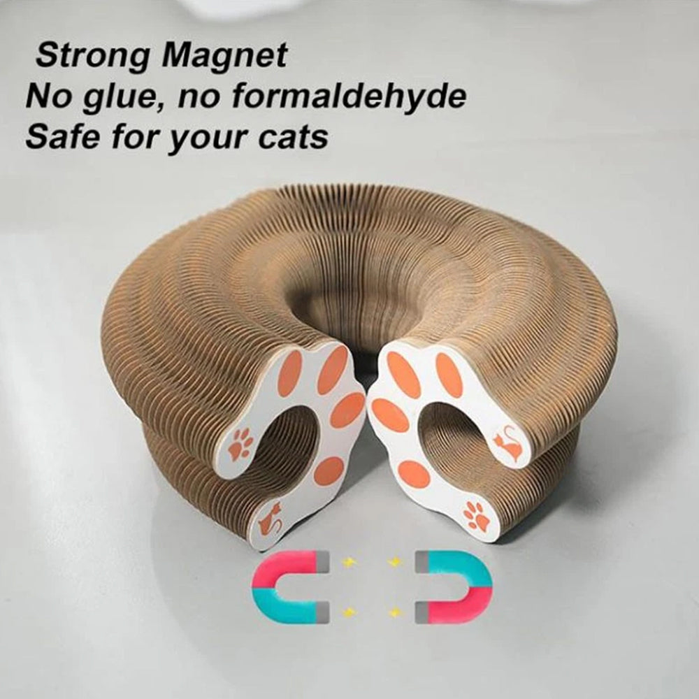 Transformable Cat Toy - Accordion Scratch Pad & Wear-Resistant Ball - image 5