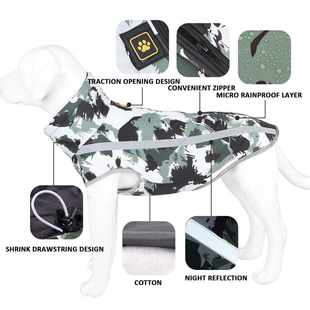 Fleece Coat Vest Jacket Pet Warm Padded Dog Puppy Clothes Reflective Waterproof - image 7