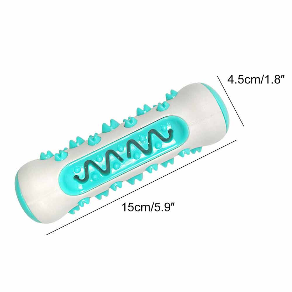 Teeth Cleaning Dog Chew Toy Tough Dog Puppy Toothbrush Rubber Chewers Toy Bone - image 8