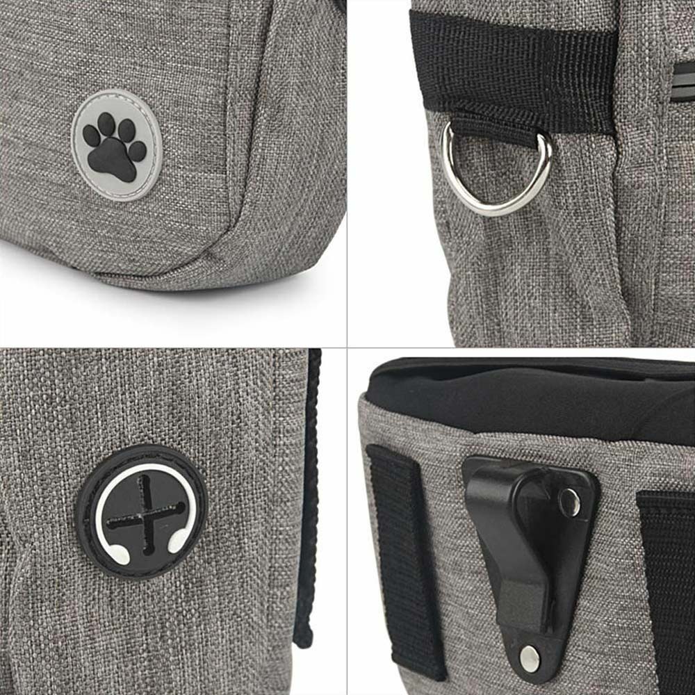 Dog Treat Training Pouch Pet Training Bag Large Capacity Puppy Snacks Waist Bag - image 4