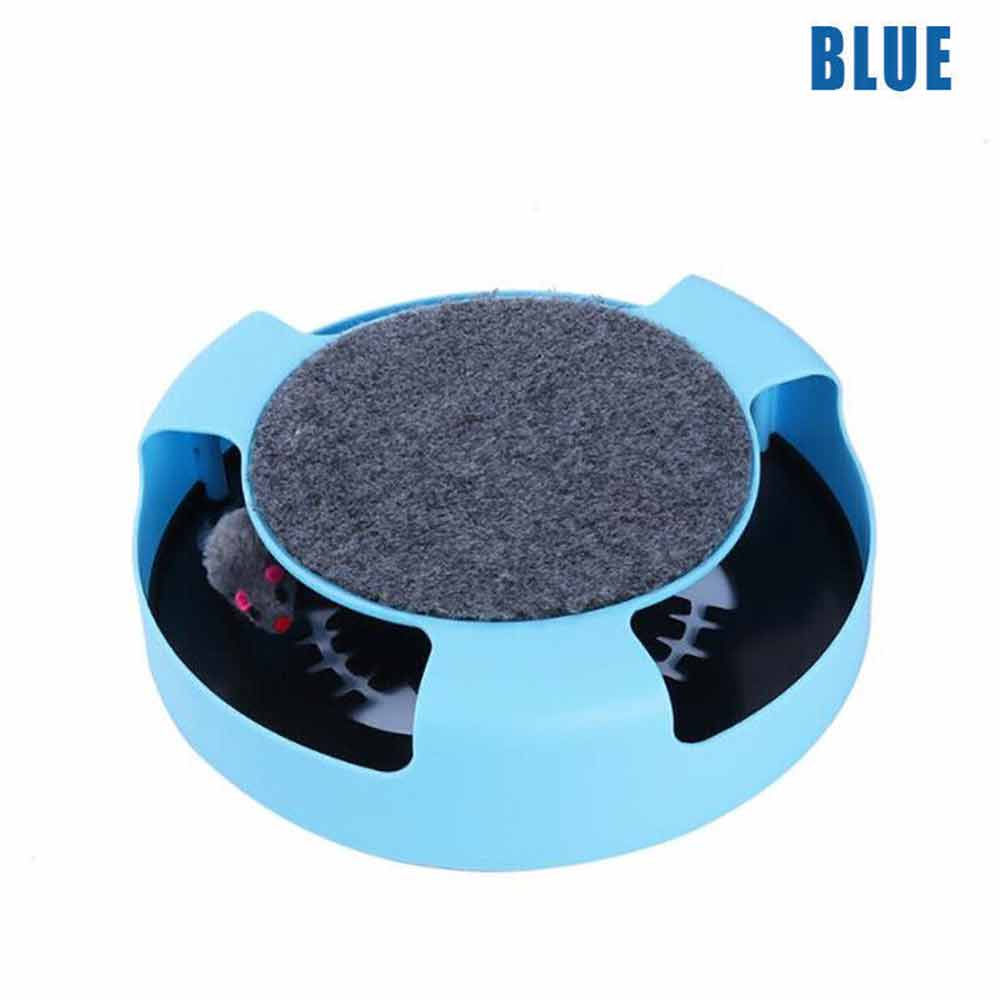 Cats Mouse Moving Catch Toy Interactive Cat Toys Indoor Cat Training Scratching Pad Round - image 7