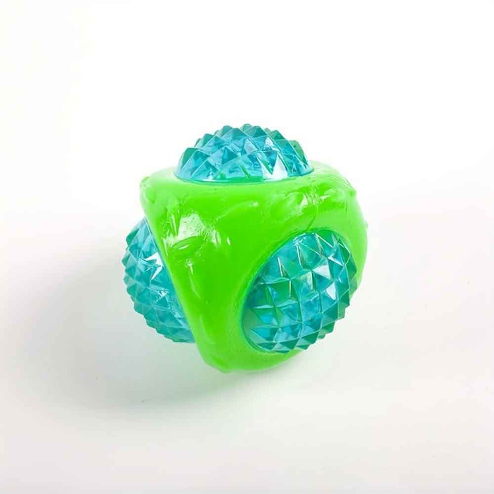 3-Piece Catch & Flash Squeaky Dog Ball – Flashing Toy Lights Up in Dark, Tough Balls - image 6