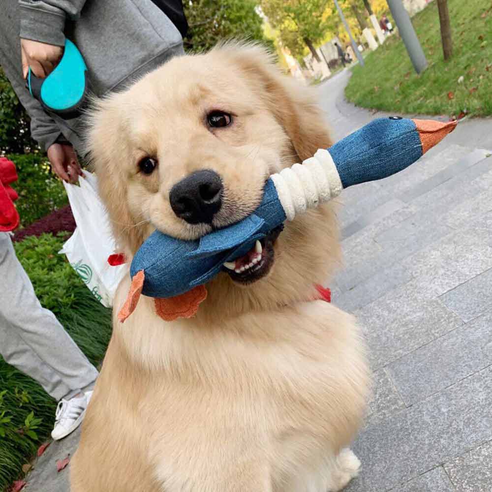 Crinkle Rope Plush Puppy Pet Chew Toy Rope Squeaker Squeaky Teething Dog Toys - image 7
