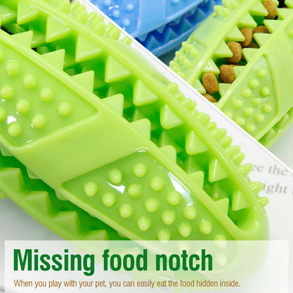 Dog Treat Balls Interactive Toothbrush Chew Toys Cleaning Food Dispenser Feeder - image 7