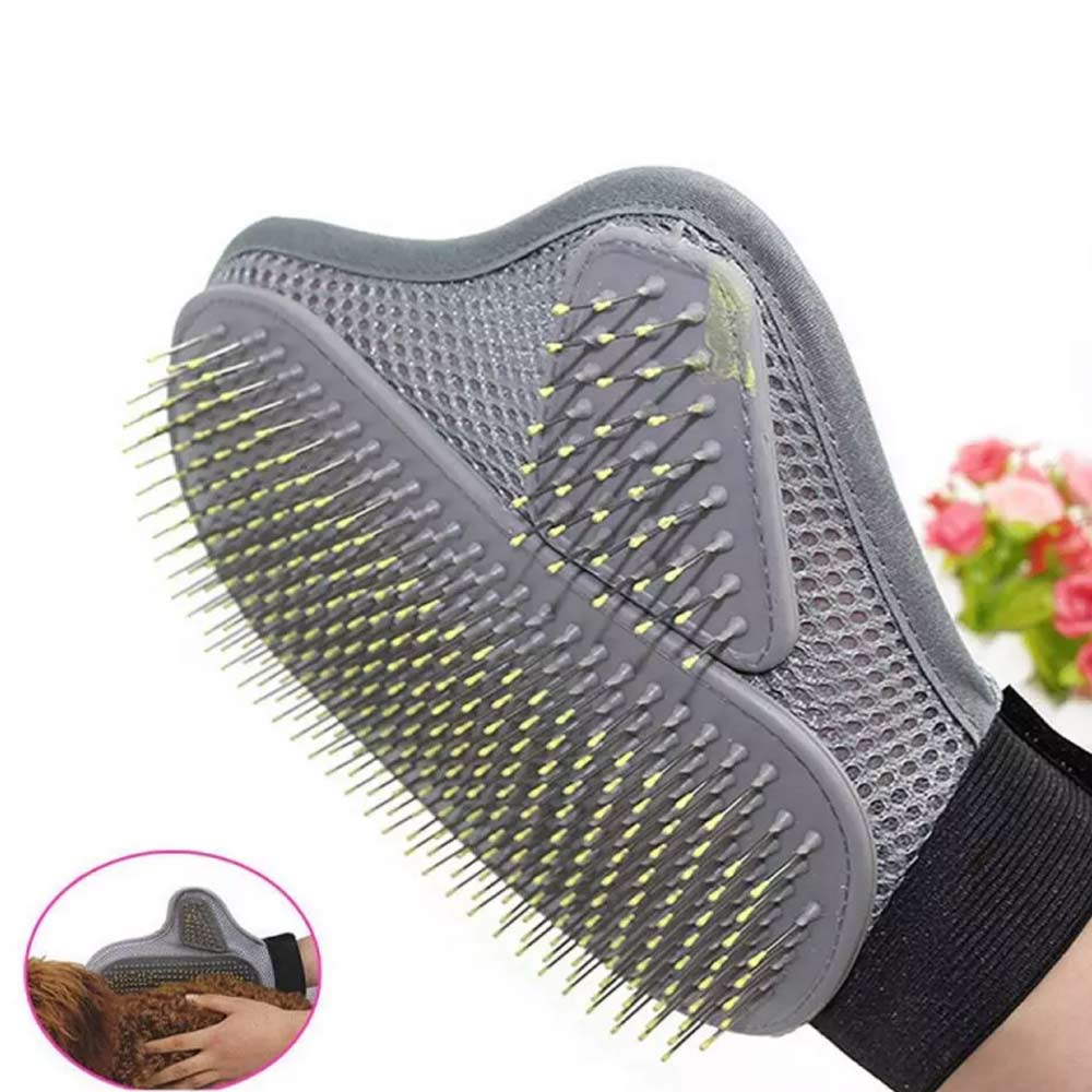 Breathable Heavy Duty Pet Grooming Glove Hair Removal Cat Dog Mitts Gentle - image 5