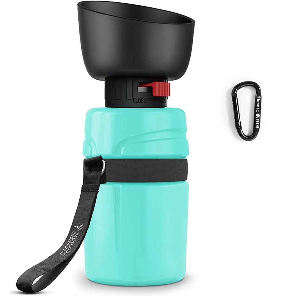 Portable Dog Water Bottle – 520ml Travel Dog Water Bottle with Foldable Bowl - image 1