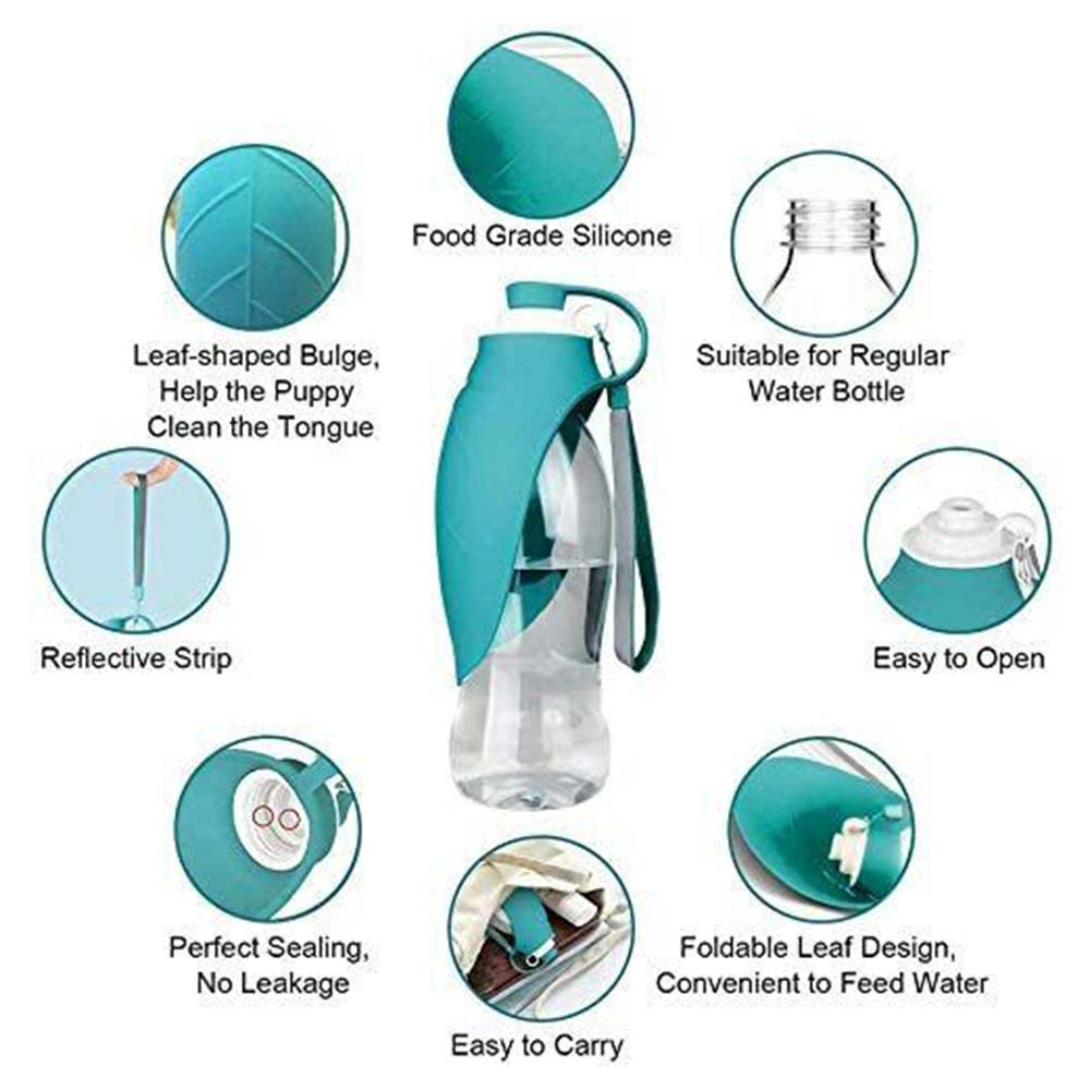 580mL Puppy Dog Cat Pet Water Bottle Cup Drinking Outdoor Travel Portable Feeder - image 5