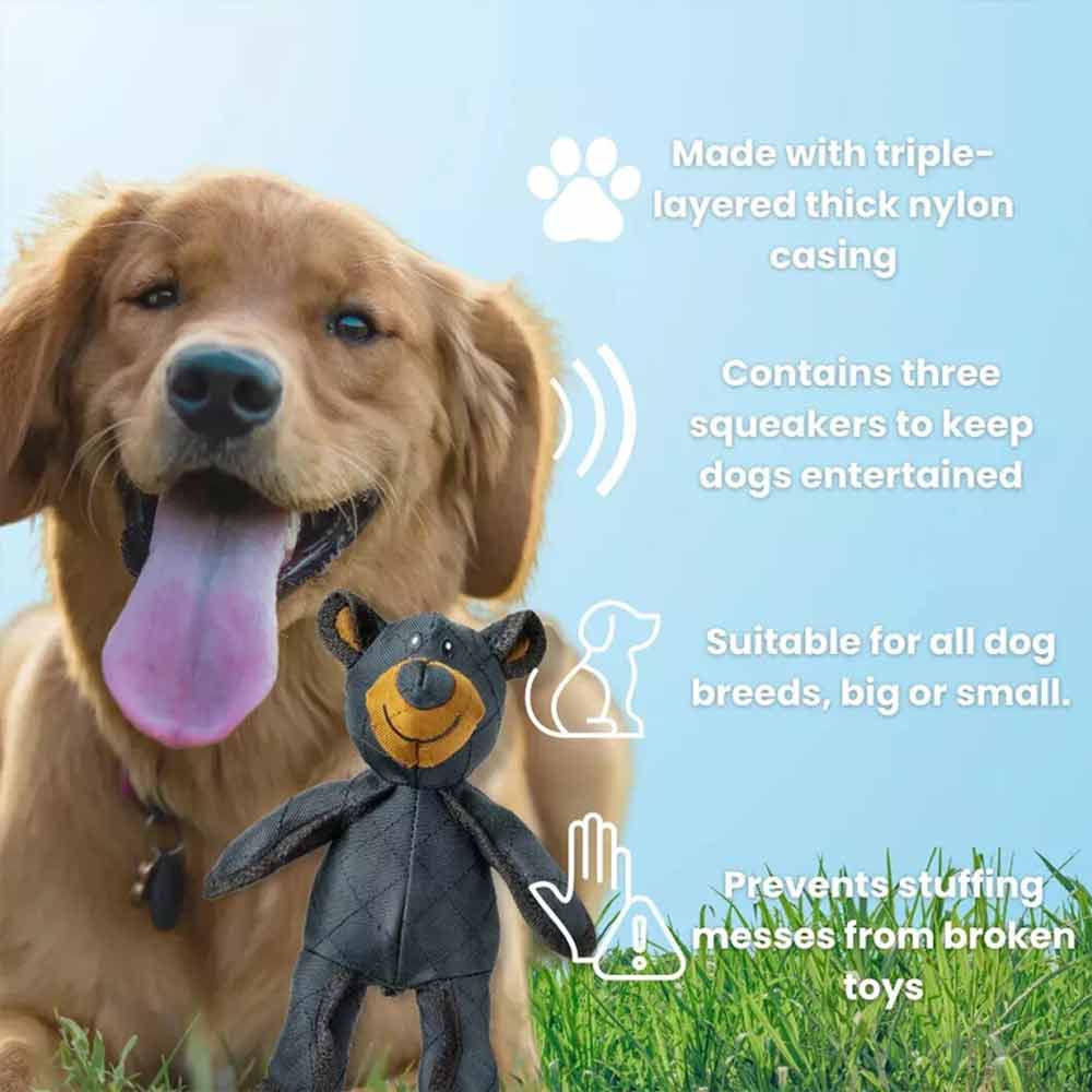 Unbreaka Bear Mighty Bear Pet Toy Durable Tough Dog Squeaky Toys - image 3