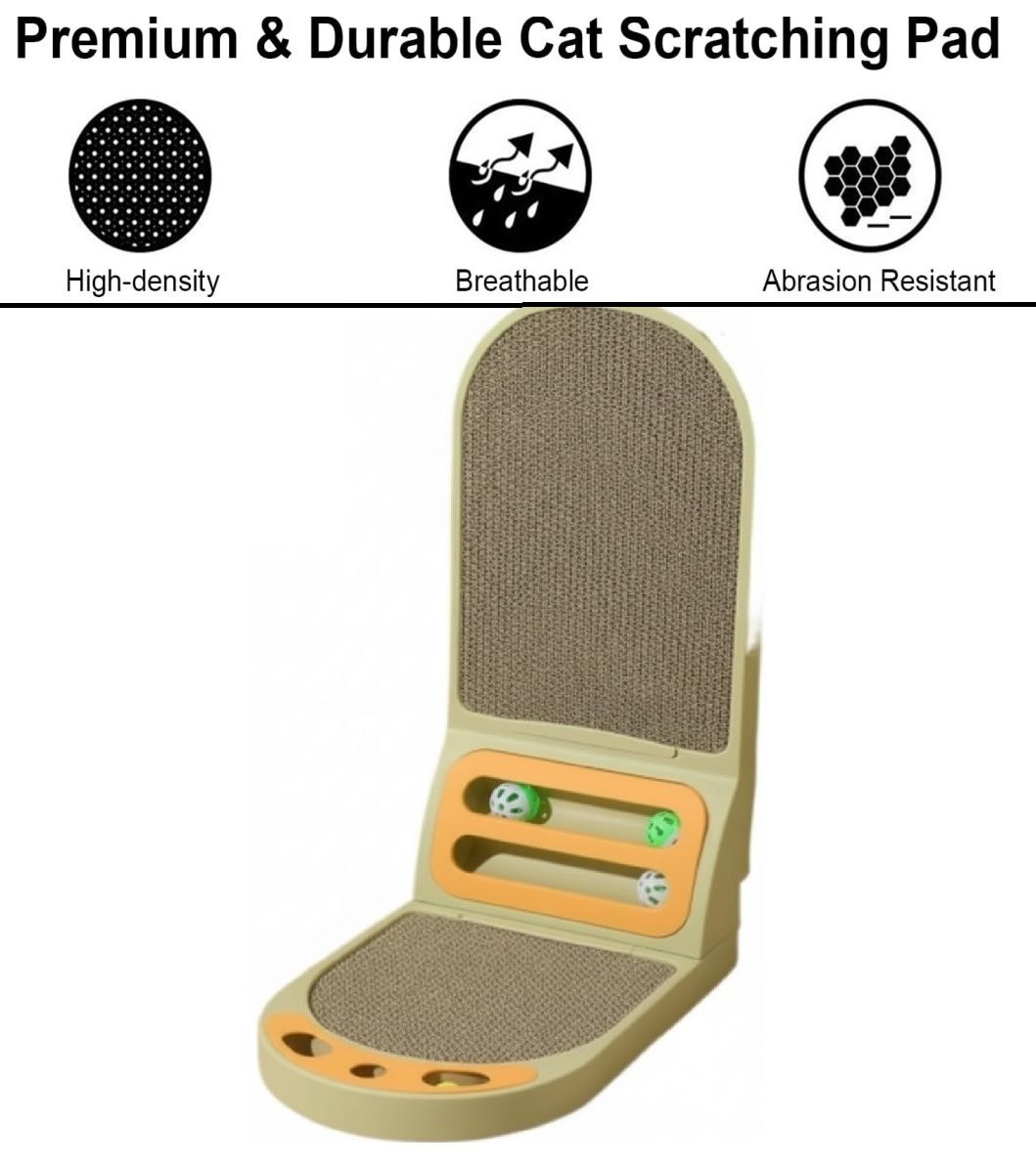 Vertical Cat Scratching Board with Durable Cardboard for Indoor Cats-2050057515714088962