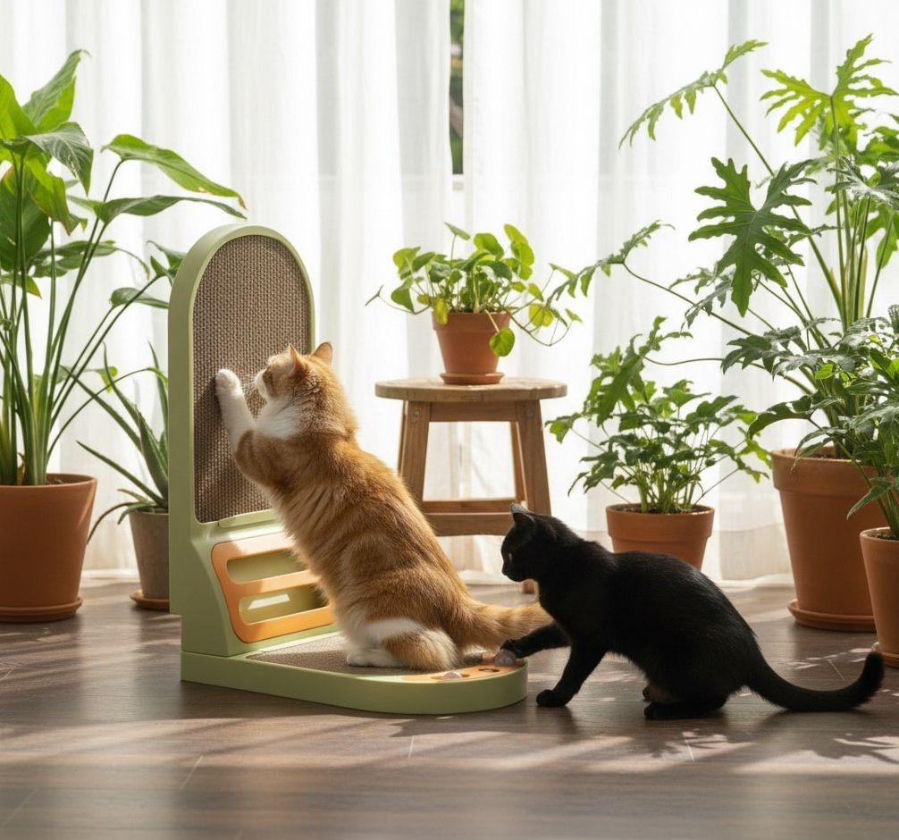 Vertical Cat Scratching Board with Durable Cardboard for Indoor Cats-2050057515714088964
