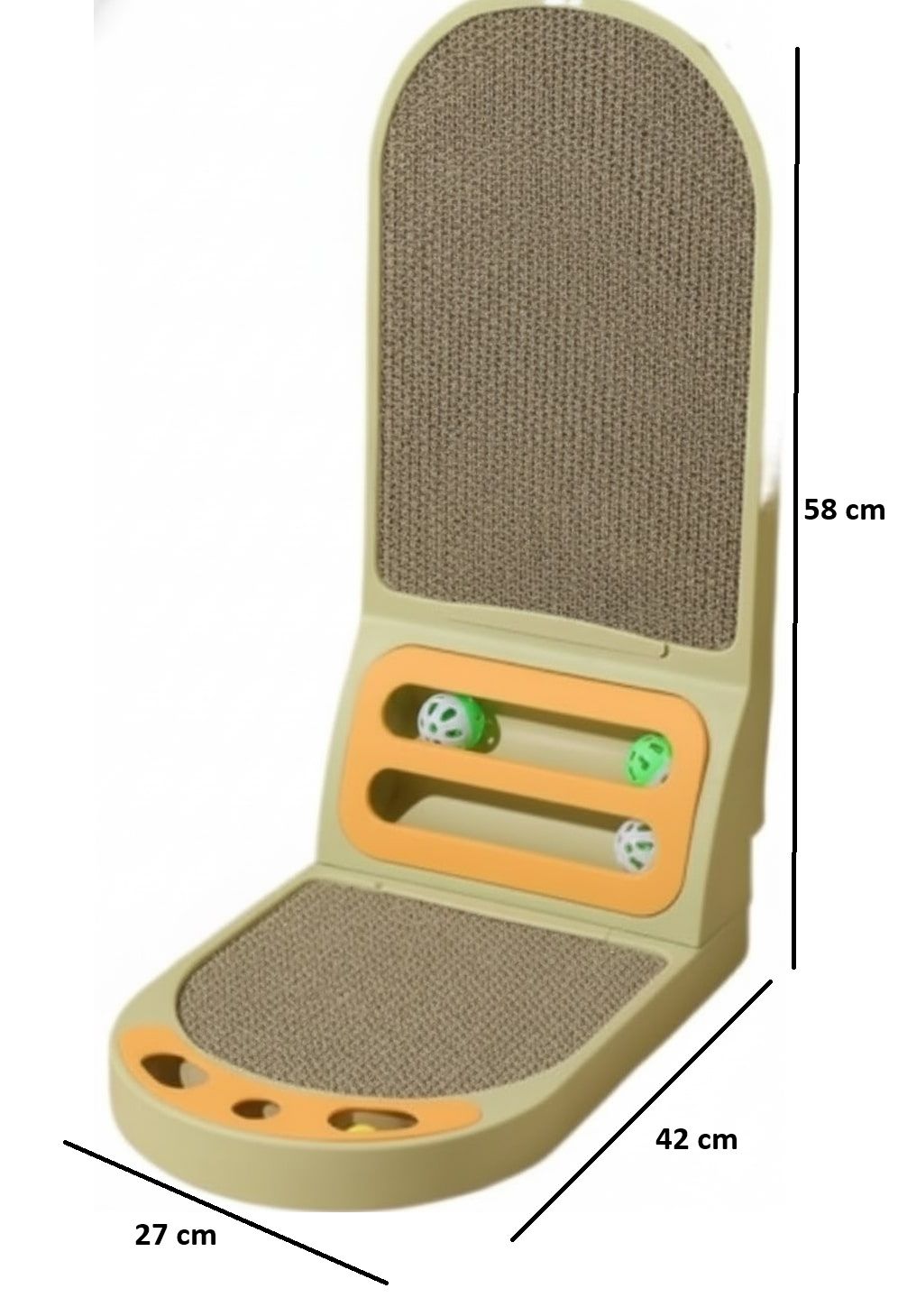 Vertical Cat Scratching Board with Durable Cardboard for Indoor Cats-2050057515714088966