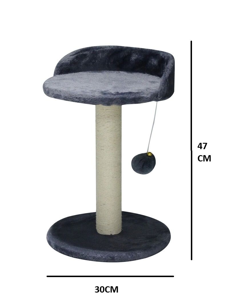 Cat Tree Tower for Indoor Cats with Plush Perch, Sisal Scratching Post & Hanging Ball Toy for Kittens or Small Breeds-2050057519807729666