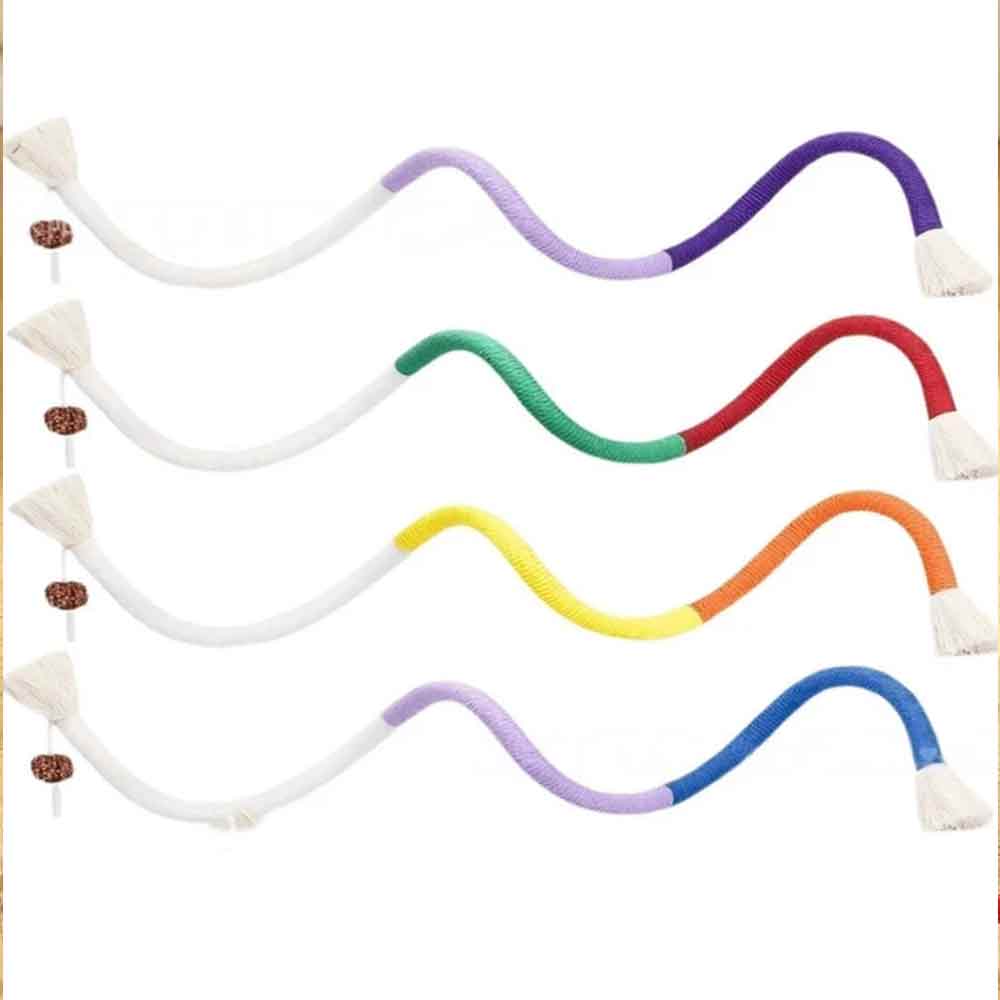 Catnip Rope Plush Cat Chew Toy – Teeth Cleaning Interactive Kitten Teething Play - image 1