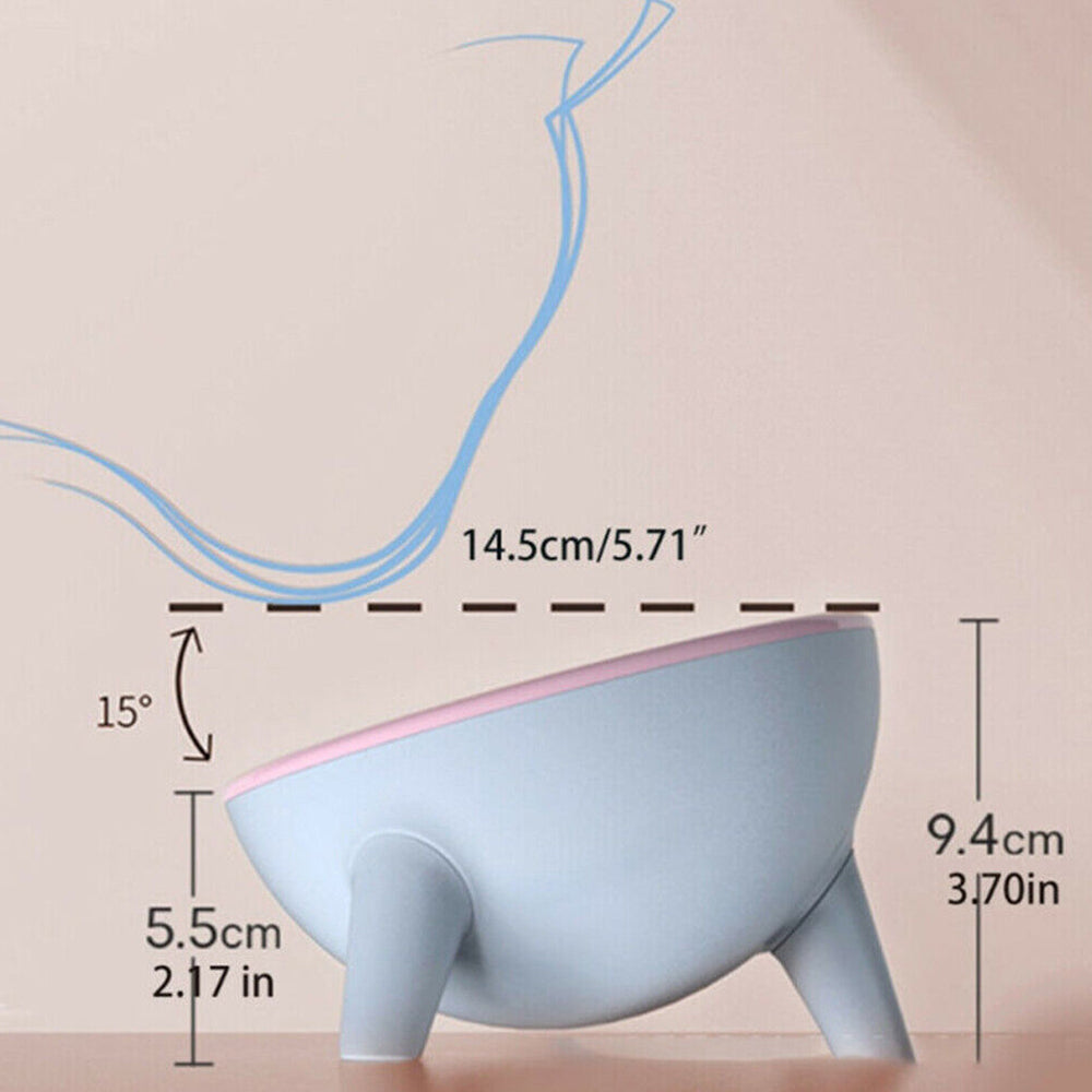 Feeder Raised Cat Bowl Pet Bowl Elevated Dog Bowls 15°Tilted Pet Water Bowl - image 4