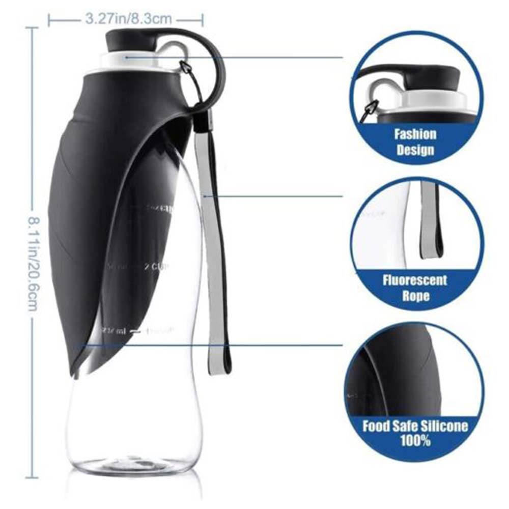 580mL Puppy Dog Cat Pet Water Bottle Cup Drinking Outdoor Travel Portable Feeder - image 6