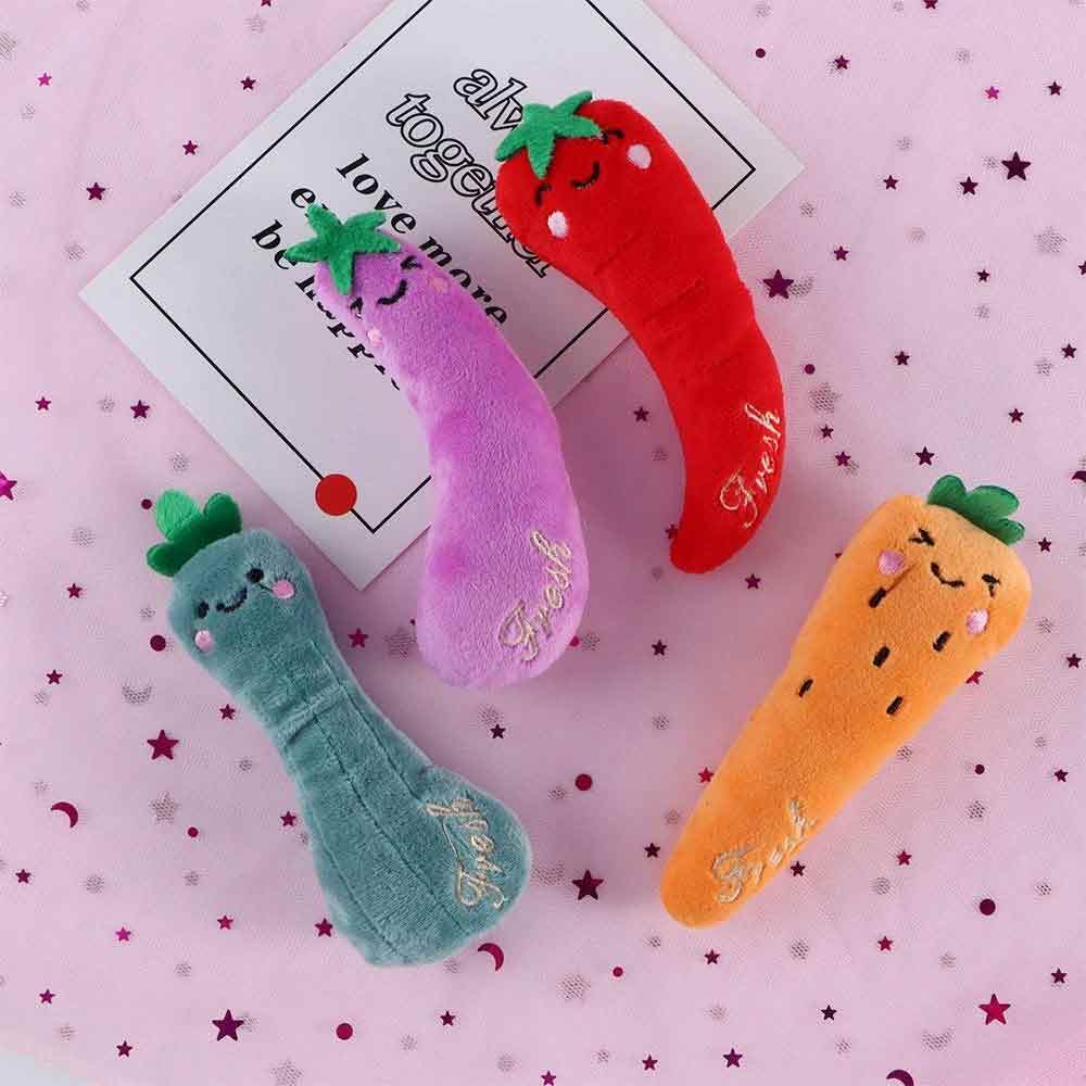 5-Piece Teeth Grinding Catnip Toys – Funny Interactive Plush Cat Chewing Vocal Toy Set - image 3