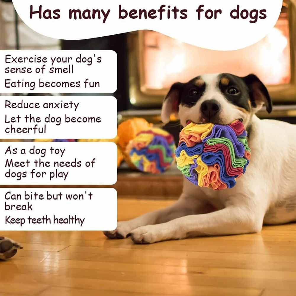 Pet Snuffle Ball Dog Toy Home Foraging Skill IQ Training Enrichment Multicolor - image 5