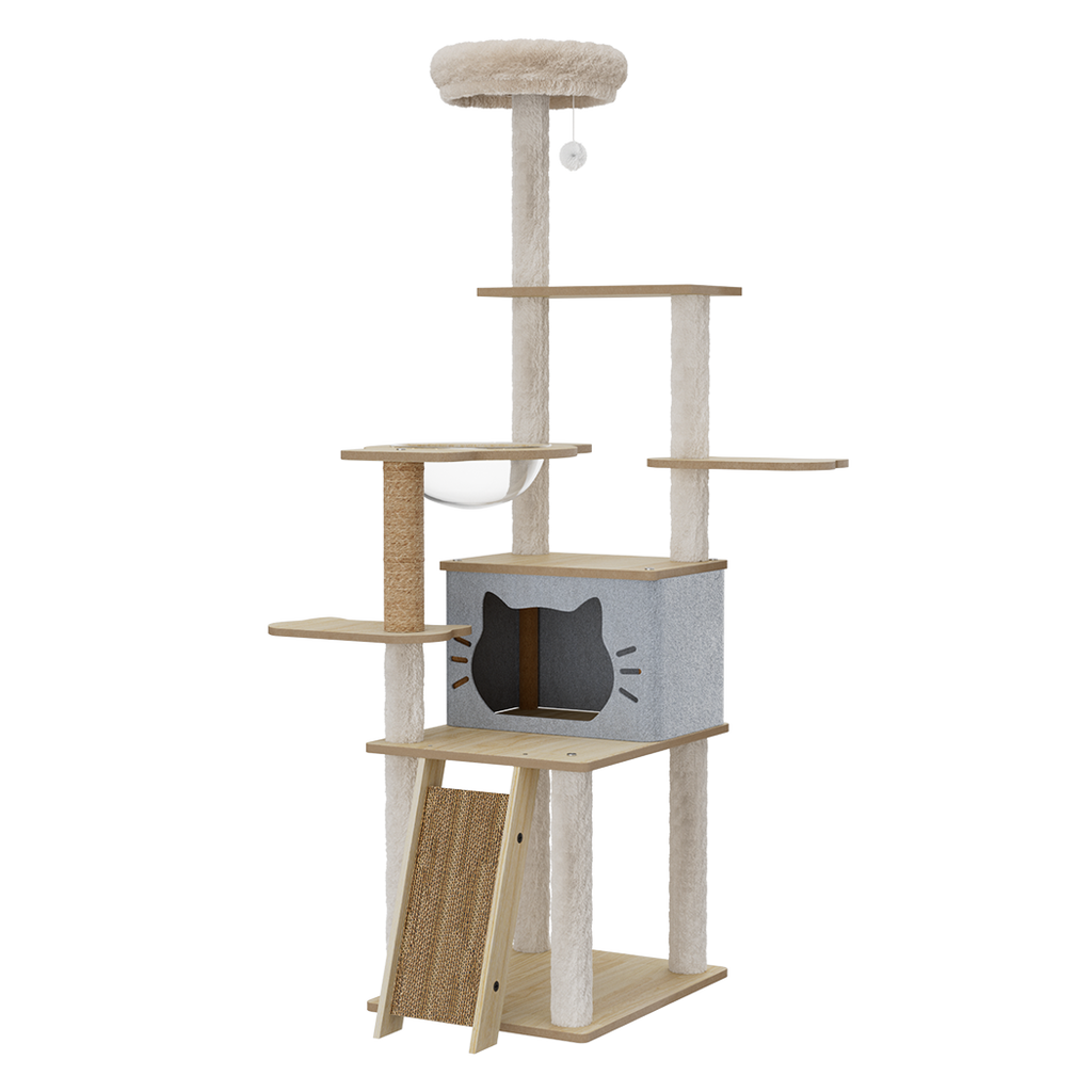 Cat Tree Tower Large Scratcher Condo House 160cm-2006732708063088648