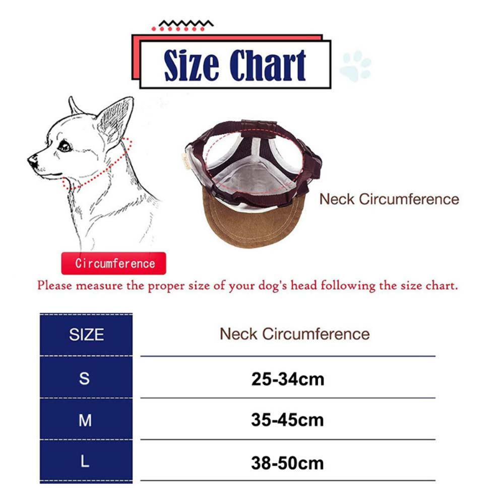 Dog Hat Pet Baseball Cap Puppy Cat Beach Outdoor Sport Visor Cap w/ Ear Holes - image 8