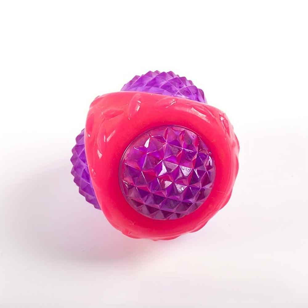3-Piece Catch & Flash Squeaky Dog Ball – Flashing Toy Lights Up in Dark, Tough Balls - image 2