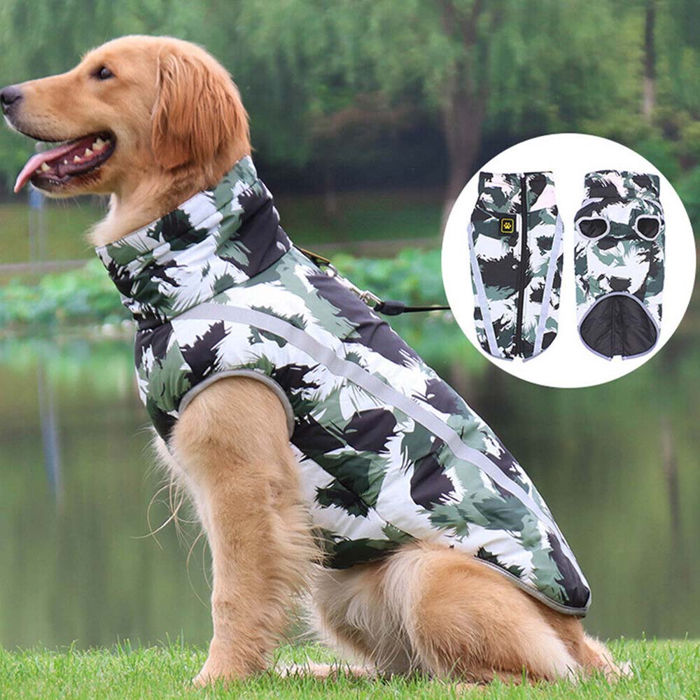 Fleece Coat Vest Jacket Pet Warm Padded Dog Puppy Clothes Reflective Waterproof - image 3