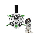 Dog Soccer Ball Grab Tabs Interactive Pet Dog Toy Football with Ball Pump - image 1