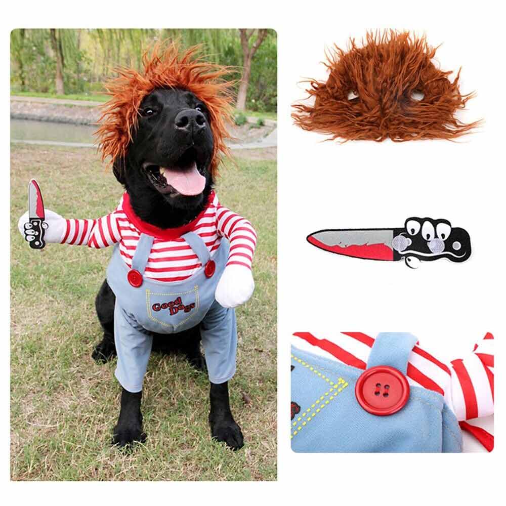 3-Piece Halloween Pets Costume Movie Pet Creative Funny Dog Pet Clothes for Dogs - image 5