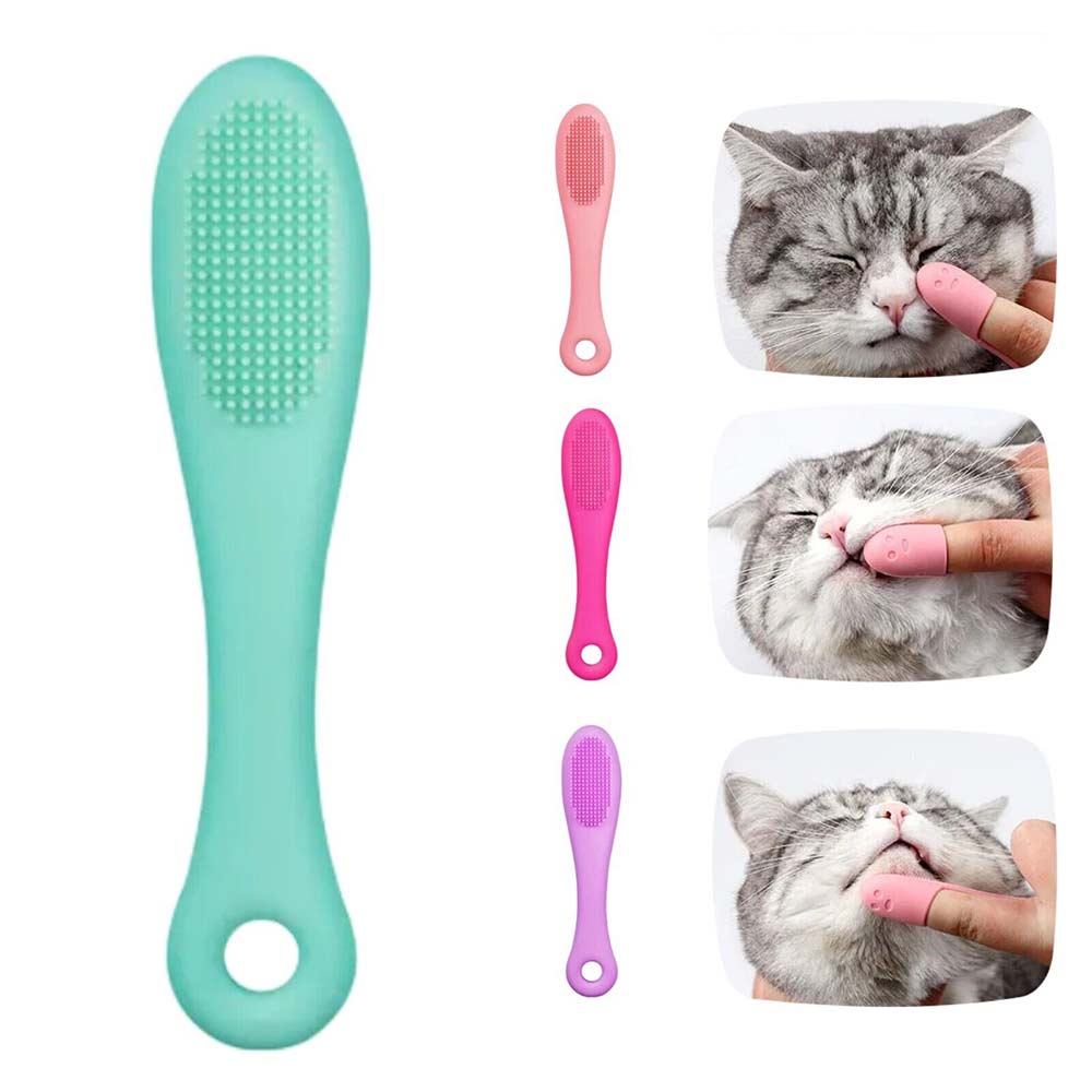 5-Piece Pet Finger Toothbrush Dog Cat Silicone Teeth Cleaning Brush Soft Care Tool - image 2