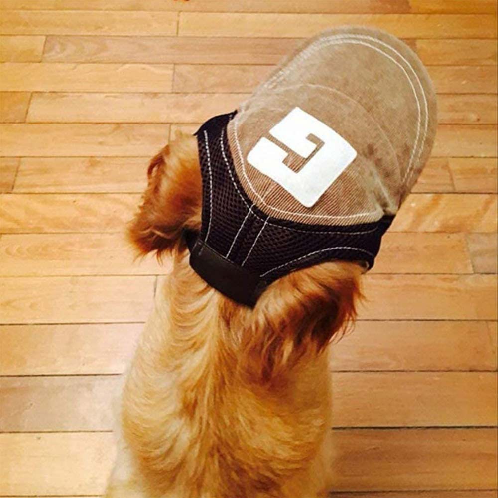 Dog Hat Pet Baseball Cap Puppy Cat Beach Outdoor Sport Visor Cap w/ Ear Holes - image 6
