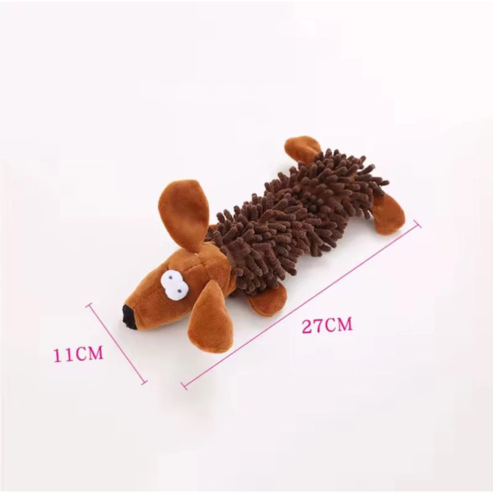 Squeaky Plush Dog Toy for Small Dogs & Puppies Cute Animal Shapes for Chewing & Interactive Play - image 6