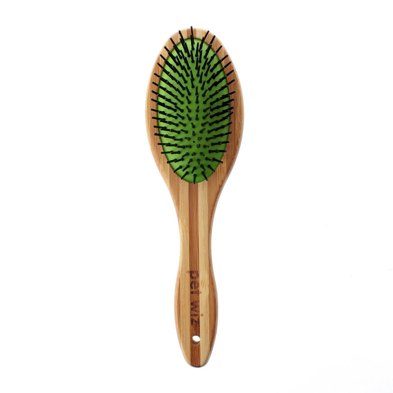Double Sided Pin & Bristle Bamboo Brush for Dog Grooming - image 4