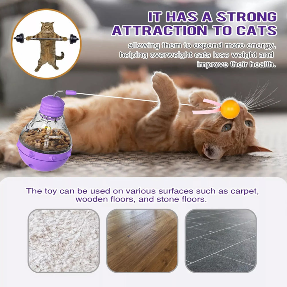 Interactive Cat Toys For Indoor Cats With Ball and Feather Pets Toy - image 7