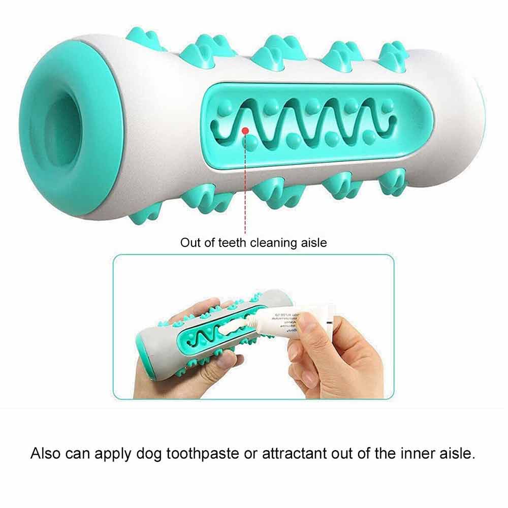 Teeth Cleaning Dog Chew Toy Tough Dog Puppy Toothbrush Rubber Chewers Toy Bone - image 6