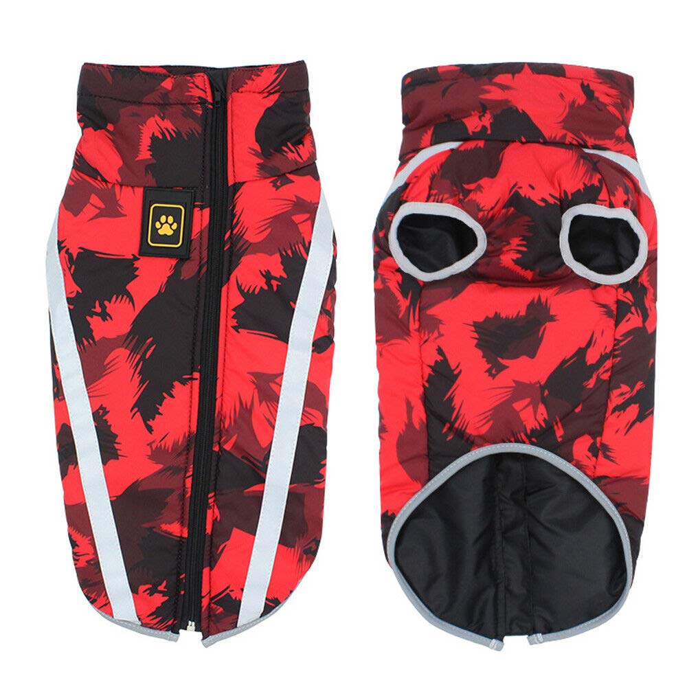 Fleece Coat Vest Jacket Pet Warm Padded Dog Puppy Clothes Reflective Waterproof - image 1