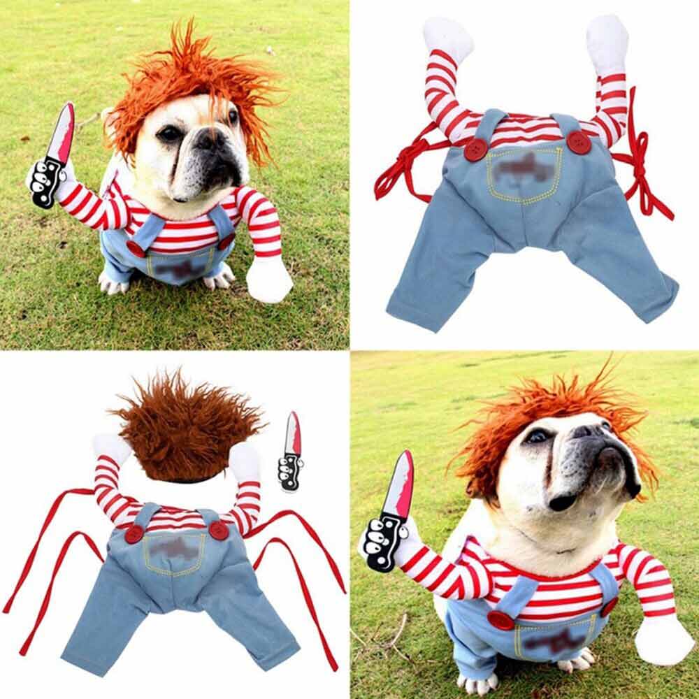 3-Piece Halloween Pets Costume Movie Pet Creative Funny Dog Pet Clothes for Dogs - image 4