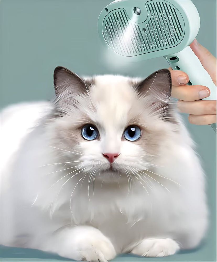 Pet Grooming Spray Brush – Anti-Shedding Pin Comb for Dogs & Cats - image 4