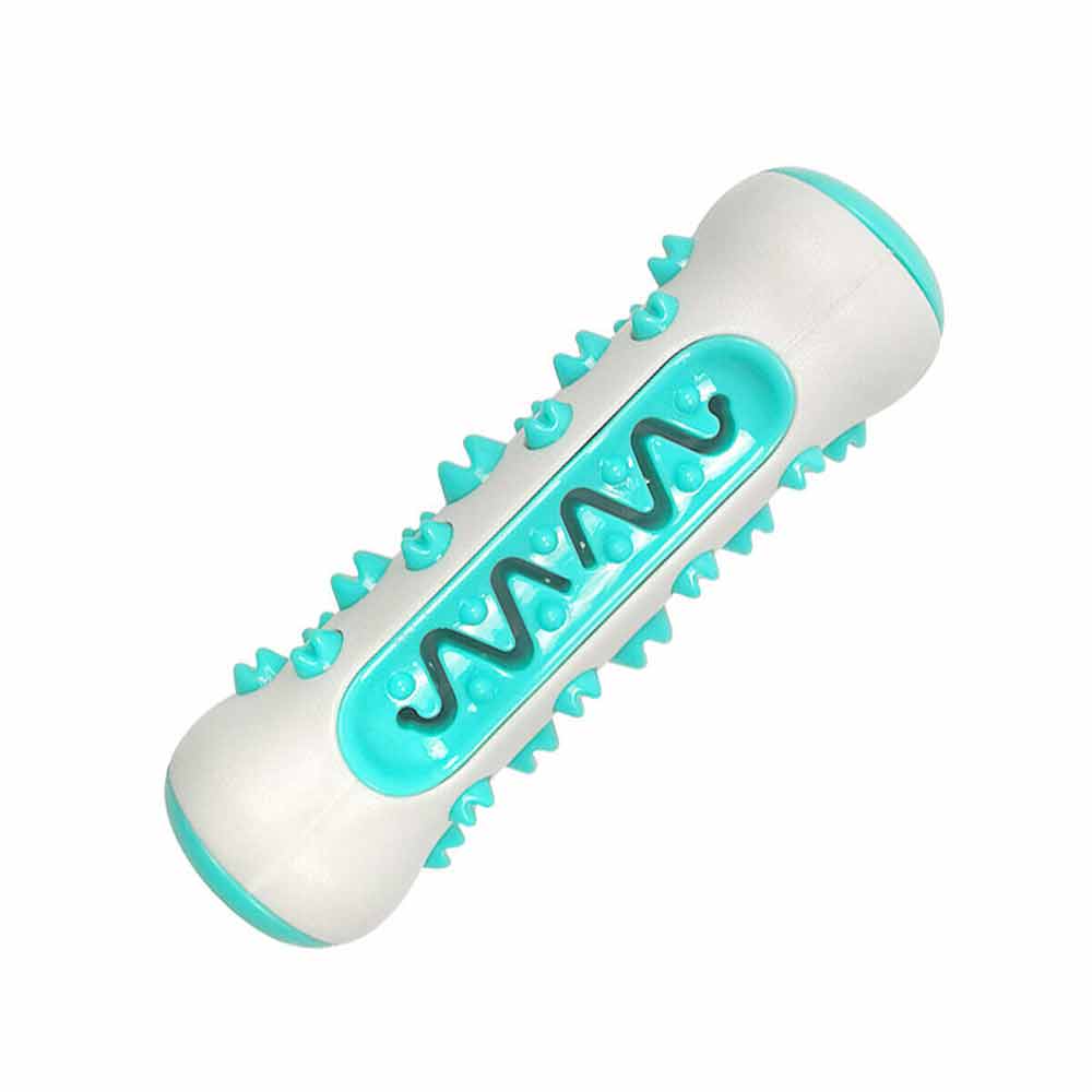 Teeth Cleaning Dog Chew Toy Tough Dog Puppy Toothbrush Rubber Chewers Toy Bone - image 1