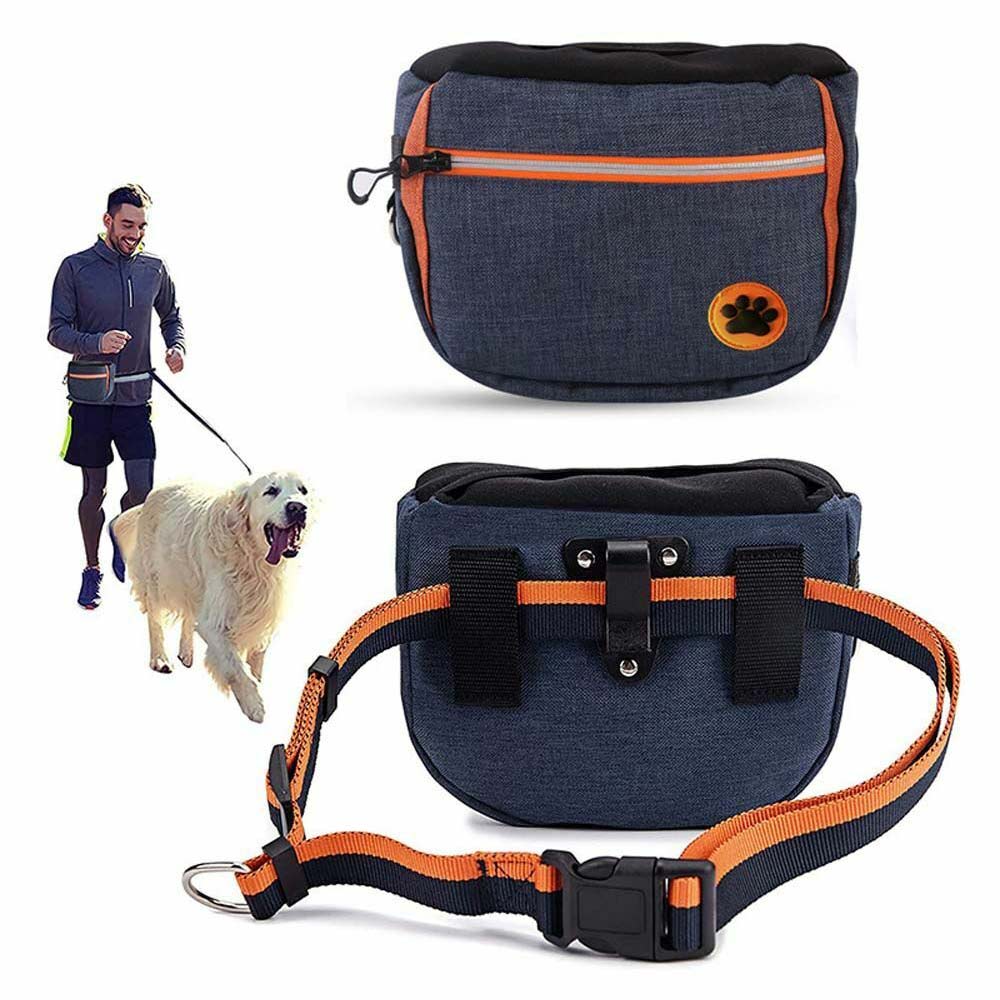 Dog Treat Training Pouch Pet Training Bag Large Capacity Puppy Snacks Waist Bag - image 2