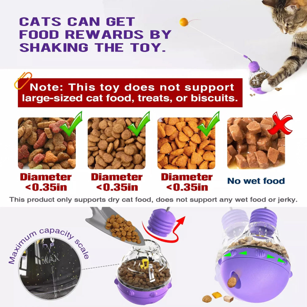 Interactive Cat Toys For Indoor Cats With Ball and Feather Pets Toy - image 4