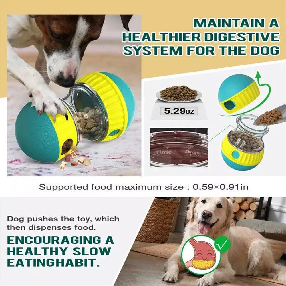 Pet Dog Puzzle Toy Food Dispenser Puppy Tough-Treat Ball Interactive Play Toys - image 7