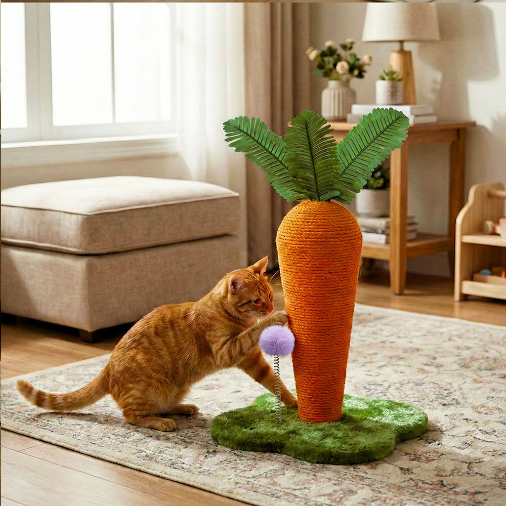 Cat Scratching Post Cute Carrot Scratching Post-2102558639528218630