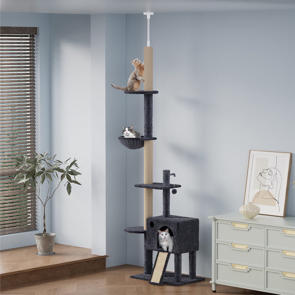 Cat Tree Scratching Post Scratcher Hammock Condo-2102558283280814086